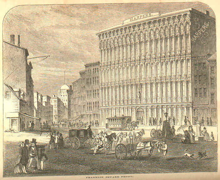 Издательство Harper&Brothers, площадь Франклина, 1855 г.