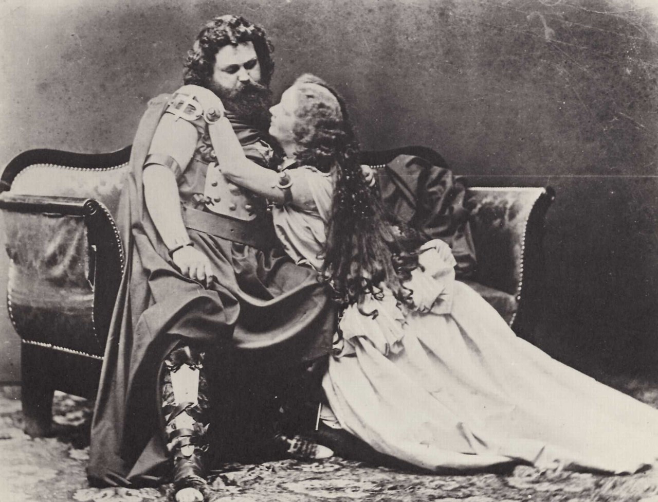 Людвіг та Мальвіна Шнорр фон Карольсфельд у першій постановці «Тристана та Ізольди», 1865 р.