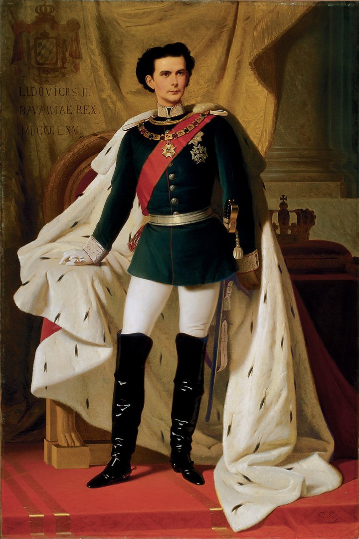 Коронаційний портрет Людвіга II роботи Фердинанда фон Пілоті, 1865 р. 