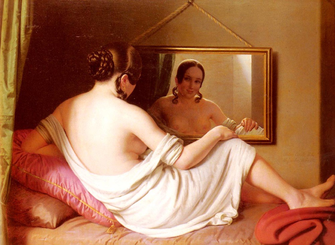 Женщина перед зеркалом, 1841 г.