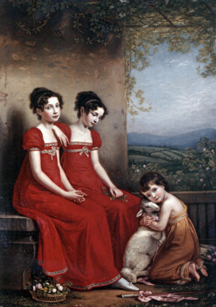 Амалия с сестрами Елизаветой и Людовикой